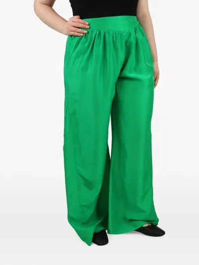 Pre-owned Forte Forte Wide-leg Palazzo Trousers In Green
