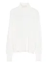 Forte Forte Wool Turtle-neck Sweater In White