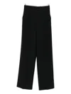 Forte Forte High Waist Wide Leg Trousers With Pockets In Black
