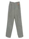 Forte Forte Wool Trousers In Gray