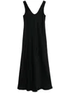 Forte Forte Forte_forte Satin Long Dress In Black