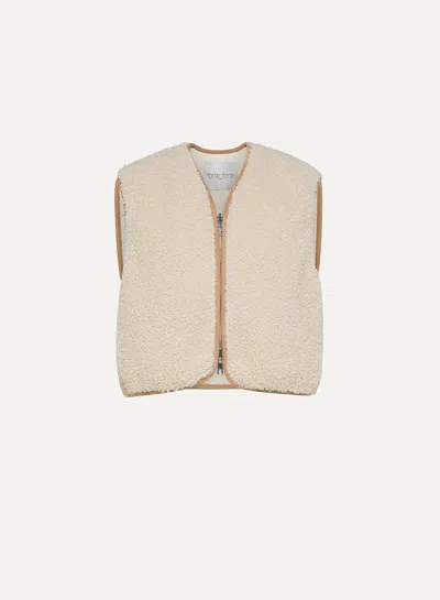 Forte Forte Women's Eco-sherling And Nylon Double Face Waistcoat In Ivory In Neutral