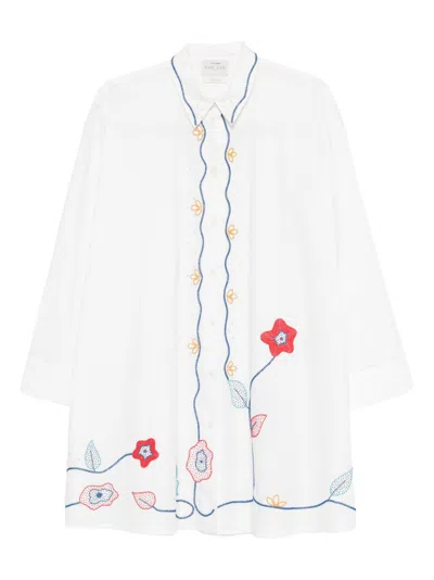 Forte Forte Women's Embroide Cotton Shirt In White