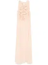 Forte Forte Embroidered Cotton Dress In Neutral