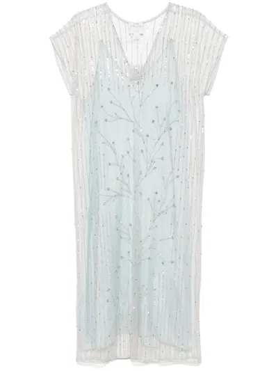 FORTE FORTE FORTE FORTE WOMEN EMBROIDERED TULLE LONG DRESS