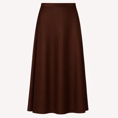 Forte Forte Women's Envers Satin Midi Skirt In Brown