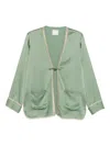 Forte Forte Green Solid Blazer In Green