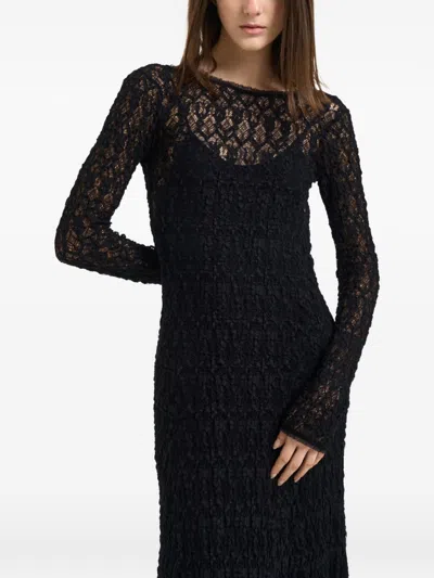 Forte Forte Women's Lace Long Dress In Black