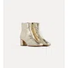 Forte Forte Women's My Alma Calfskin Ankle Boot In Platino In Multi