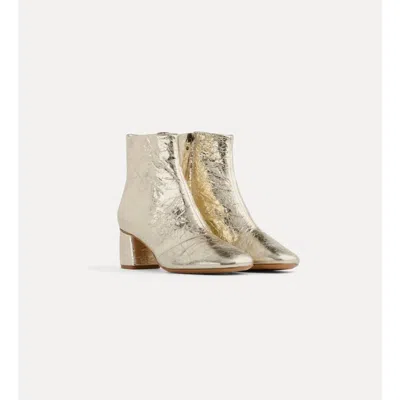 Forte Forte Women's My Alma Calfskin Ankle Boot In Platino In Multi