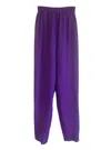 Forte Forte Women's Ripstop Elastic Pants In Violet In Purple