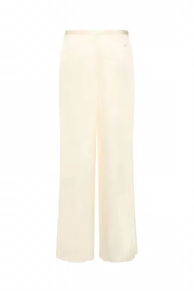 Forte Forte Women's Satin High Waist Pants In Pure In Neutral