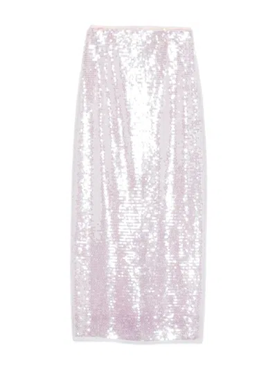 Forte Forte Women's Sequined Long Skirt In Pink