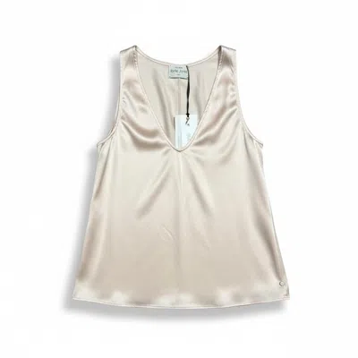 Forte Forte Women's Silk Satin Sleeveless Top In Oyster In Neutral