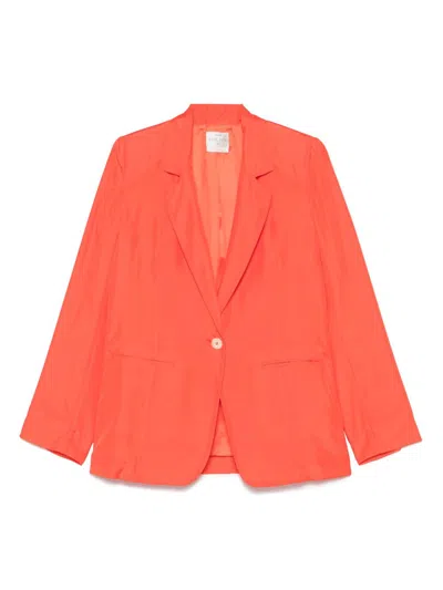 Forte Forte Women Silk Single-breasted Jacket In Red