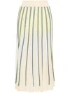 Forte Forte Forte_forte Inlay Knit Long Pencil Skirt In Yellow