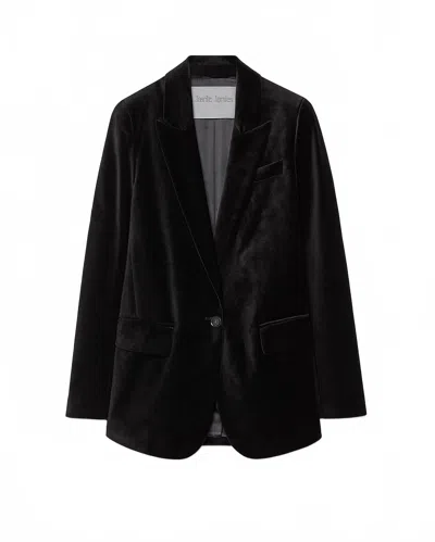 Forte Forte Women's Stretch Velvet Blazer In Noir Black