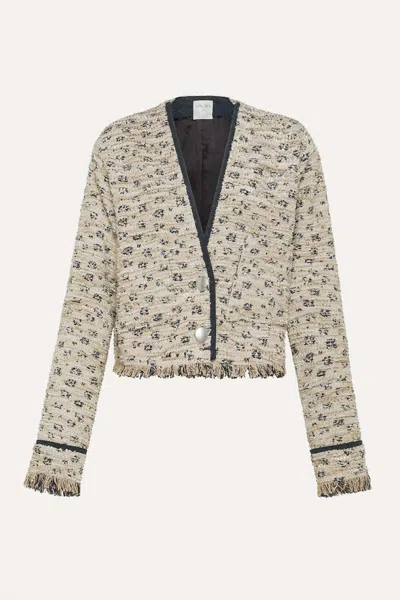 Forte Forte Women's Tweed Jacquard Cropped Jacket In Dune In Neutral