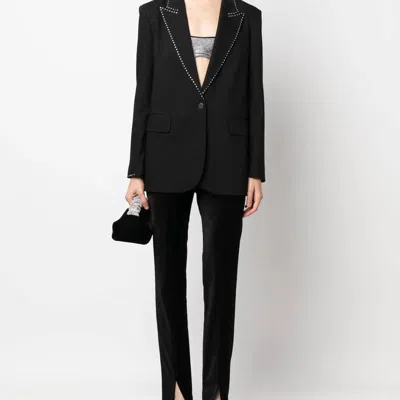 Forte Forte Velvet High Pant In Noir In Black