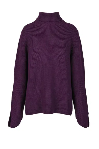 Forte Forte Wool And Elastane Sweater - Purple