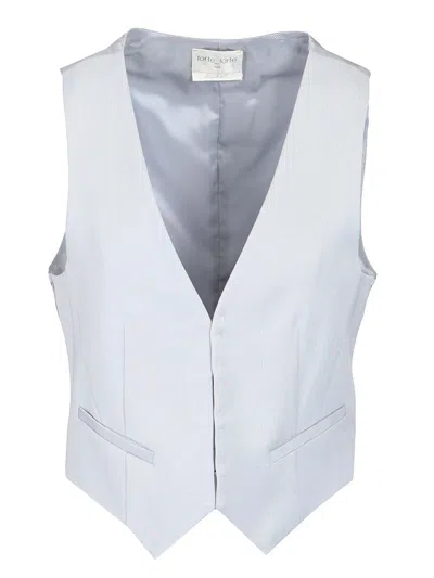 Forte Forte Wool And Viscose Vest In Blue
