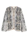 Forte Forte Multicolor Knit Cardigan With V Neck In Wool Blend Woman In Multi