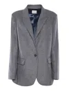 Forte Forte Long-sleeved Suit Coat In Grey