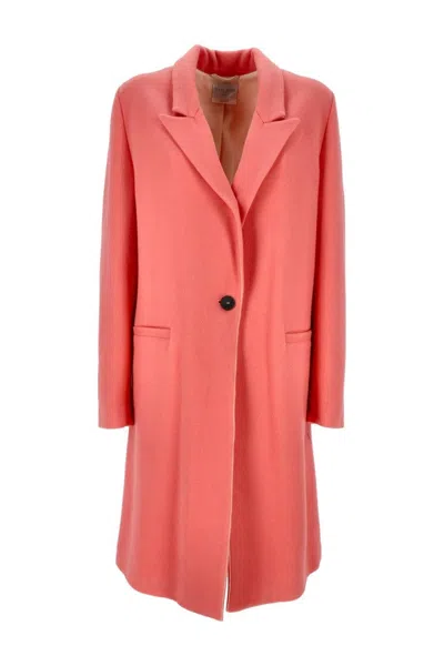 Forte Forte Wool Cashmere Cloth Coat In Pink