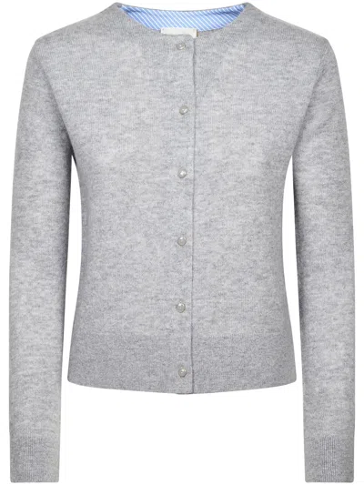 Forte Forte Wool Cashmere Gauze Small Cardigan In White