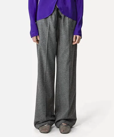 Forte Forte Wool Cloth Drawstring Pants In Grey In Gray