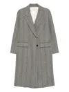Forte Forte Herringbone Pattern Coat Flap Pockets In Gray