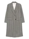 Forte Forte Herringbone Pattern Coat Flap Pockets In Gray