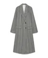 Forte Forte Wool Coat With Chevron Patterning In Gray