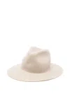 Forte Forte Wool Fedora Hat In White