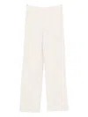 Forte Forte Wool High Waist Pants In Pink