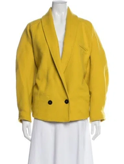 Pre-owned Forte Forte Wool Jacket In Yellow