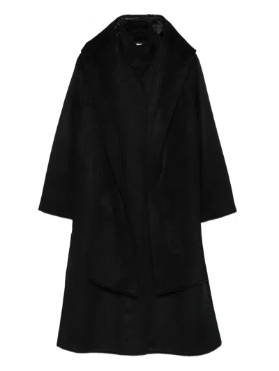 Forte Forte Wool Mohair Cloth Hooded Astrakhan In Blue