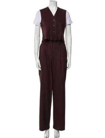 Pre-owned Forte Forte Wool Pant Set W/ Tags In Multi