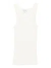 Forte Forte Wool Ribbed American Tank Top In White