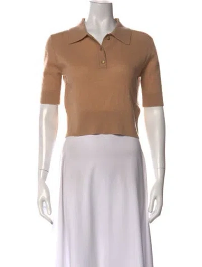 Pre-owned Forte Forte Wool Short Sleeve Polo In Neutral