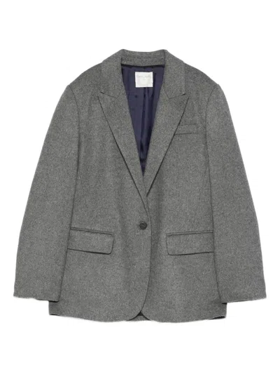 Forte Forte Wool Single-breasted Jacket In Gray
