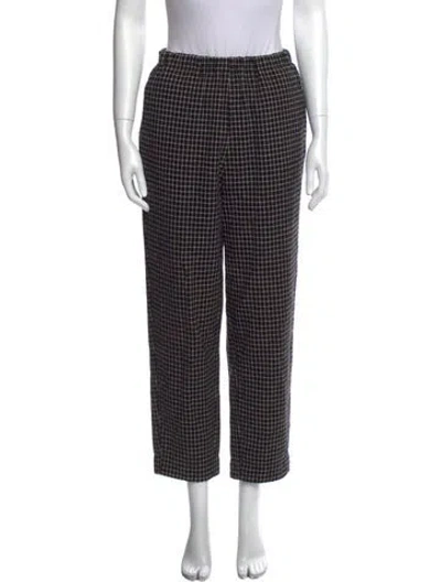 Pre-owned Forte Forte Wool Straight Leg Pants In Black