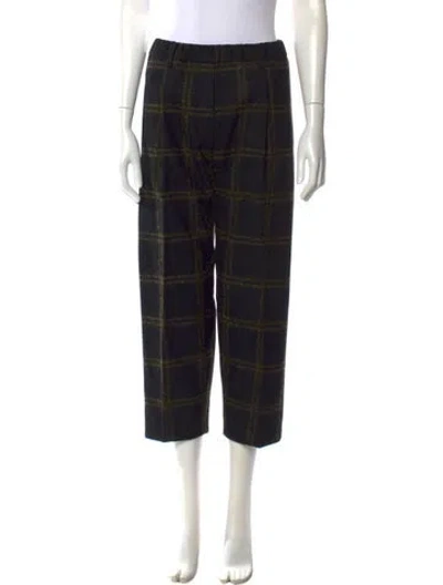 Pre-owned Forte Forte Wool Straight Leg Pants In Black