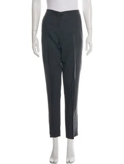 Pre-owned Forte Forte Wool Straight Leg Pants In Blue
