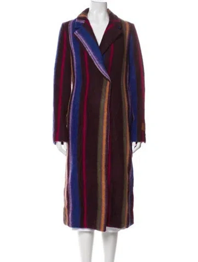 Pre-owned Forte Forte Wool Striped Coat In Multi