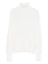 Forte Forte Wool Turtle-neck Sweater In White