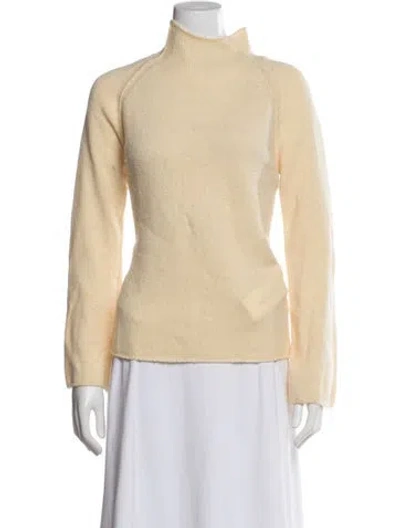 Pre-owned Forte Forte Wool Turtleneck Sweater In Neutral