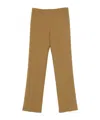Forte Forte Wool Viscose Twill Regular Waist Pants In Green