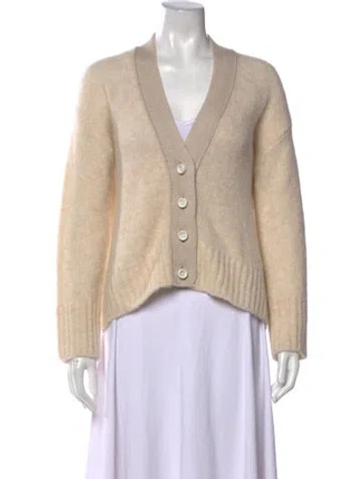 Pre-owned Forte Forte Wool V-neck Sweater W/ Tags In Neutral