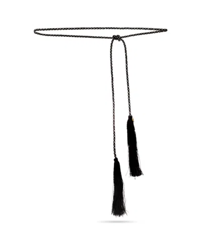 Forte Forte Woven Belt In Black